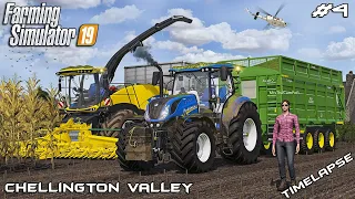 Maize silage harvest with MrsTheCamPeR | Chellington Valley | Farming Simulator 19 | Episode 4