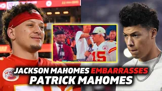Jackson Mahomes' Cringe Behavior After His Brother Patrick Mahomes Wins Super Bowl (NFL Interview)