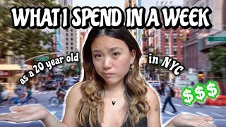 What I Spend in a Week as a 20 Year Old in NYC