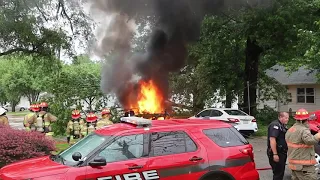 Fire on West Halsey Street