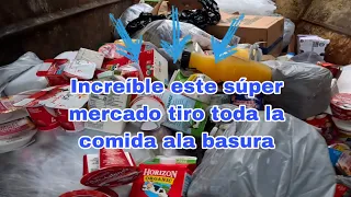 Increíble toda la comida y fruta que tiran los millonarios en los súper mercados en usa 😳