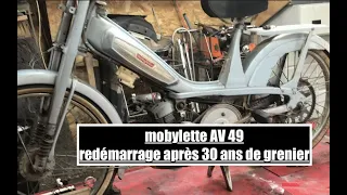 Redémarrage Mobylette AV 49 1967