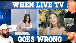 WHEN LIVE TV GOES WRONG REACTION!! | OFFICE BLOKES REACT!!