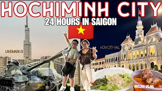 How to Spend 1 Day in Saigon 24hrs in HO CHI MINH CITY Tour Vietnam 🇻🇳 Travel Guide 2024 |MOJHI VLOG