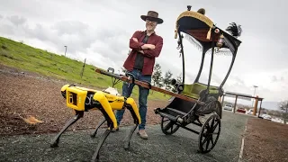 Adam Savage's Spot Robot Rickshaw Carriage!