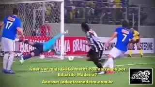 Golaço de Ronaldinho contra Cruzeiro - Brasileiro 2012 - Narração Eduardo Madeira 98 Futebol Clube