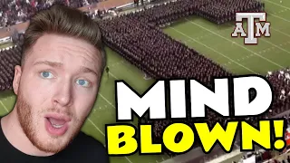 Swedish Dude Reaction to Fightin' Texas Aggie Band Halftime Drill - Missouri Game at Kyle Field