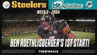 Big Ben's FIRST Start! (Steelers vs. Dolphins 2004, Week 3)