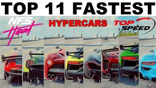 Top 11 Fastest Hypercars IN NFS Heat (2021 Update)