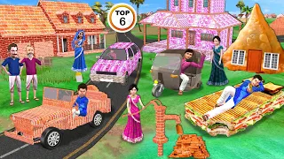 Magical Money House Brick Car Samosa House Sandwich Clay City Hindi Kahani Moral Stories Funny Video