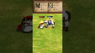 Frederick Barbarossa vs Ulrich Von Jungingen (AoE2) #Shorts