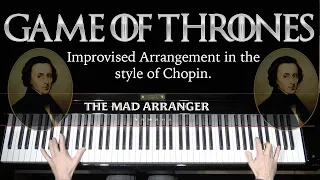 Jacob Koller - Game of Thrones Main Theme - Improvised Piano Arrangement in the Style of Chopin