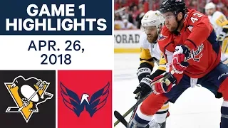 NHL Highlights | Penguins vs. Capitals, Game 1 - Apr. 26, 2018