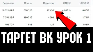 Как настроить таргетированную рекламу вк 2021 Урок 1 Курс Вконтакте Урок 13