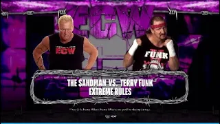 WWE 2K24 Extreme Rules Match : The Sandman vs Terry Funk