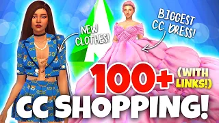 100+ NEW ITEMS! - Hugeeee CC shopping haul (with HUGE CC dress!?)