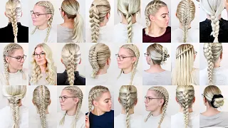 28 Easy Hairstyles - How To Braid Your Hair - Simple Braided Hairstyles For Complete Beginners!