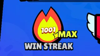 1001 WIN STREAK! OMG! 😱 NEW RECORD! (Brawl Stars)