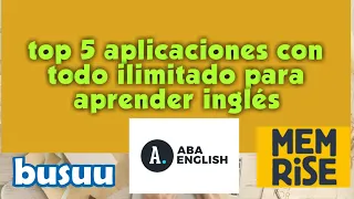 apk premium para aprender idiomas aba English  busuu apk memrise APK babbel apk Rosetta stone 2020