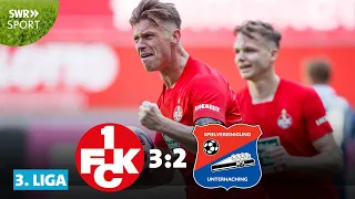 3. Liga: 3 Tore in 3 Minuten - 1. FC Kaiserslautern vs. SpVgg Unterhaching | SWR Sport