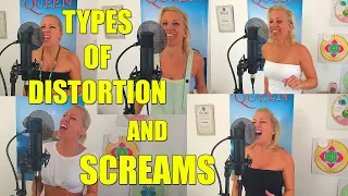 Types of DISTORTION & SCREAMS / Phoenix Vocal Studio / #vocalcoaching #howtoscream #falsecordscream