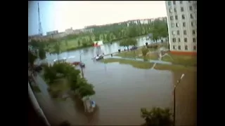 Наводнение в Лисаковске/Flooding in Lisakovsk(24.06.2005)