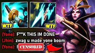 This Leblanc build is so unbeatable I made the enemy Yone mental boom (PENTAKILL)