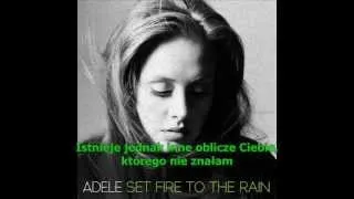 Adele - Set Fire to the Rain tłumaczenie pl