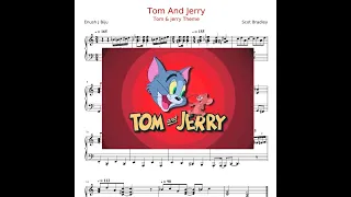 Tom and Jerry Sheet Music Tutorial Theme Том и Джерри Тема мультфильма ноты пианино