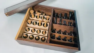 Wooden Chess Piece Box | Ebony, Boxwood, & Walnut