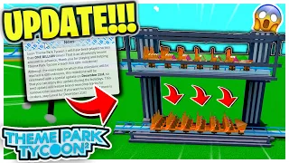 Theme Park Tycoon 2 DROP TRACKS Update! Elevators, Wing Coasters AND MORE!