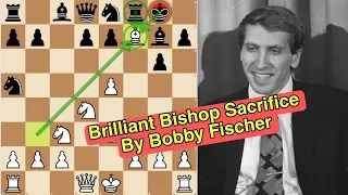 Brilliant Bishop Sacrifice | Bobby Fischer VS Samuel Reshevsky | Sicilian Defence #chess