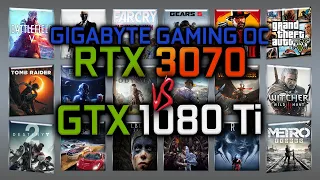 GIGABYTE GAMING OC RTX 3070 vs GTX 1080 Ti Benchmark – 65 Tests
