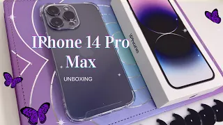 IPhone 14 Pro Max unboxing (Deep purple, 512GB)💜✨