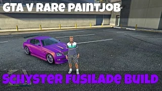 GTA V|Schyster Fusilade Customization 1.34|Rare Paintjob