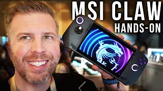 MSI Claw Hands-On! Intel Arc Based Handheld, Large Battery, Great Display, and More!
