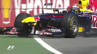 F1 2011 Canada FP1 Vettel Crashes