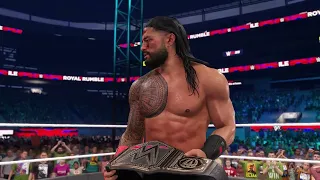 WWE Royal Rumble 2024: AJ Styles vs LA Knight vs Randy Orton vs Roman Reigns (WWE 2K23)
