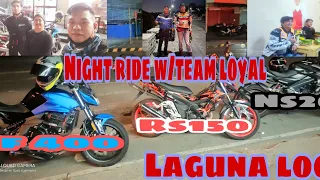 Night ride laguna loop w/team loyal