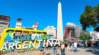 Recorriendo la CIUDAD DE BUENOS AIRES FULL CITY TOUR I ARGENTINA I 4K Walking Tour VLOG