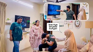 Sufiyan Ne Ghusse Me 70k Ka Tv Tod Diya 😤 | Prank On Mom Dad 😜 | Sufiyan and Nida ♥️