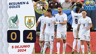 Mexico vs Uruguay 0-4 Goles y Resumen | AMISTOSO 2024