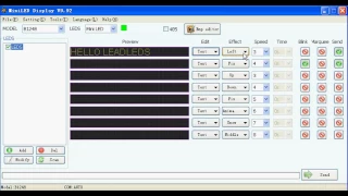 How to program the led sign -  Program Message V9 92