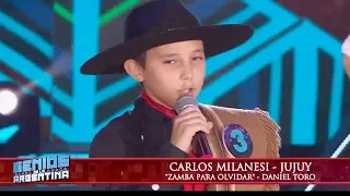 Carlos Milanesi cantó “Zamba para olvidar”, de Daniel Toro