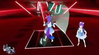 Fox Saber: Voices In My Head - Falling In Reverse - Beat Saber - Full Body Tracking