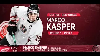 Marco Kasper selected 8th overall at the NHL Entry Draft 2022 by Detroit Red Wings