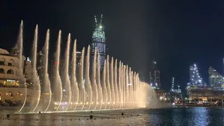 "I'll Never Love Again" by Lady Gaga at Dubai Dancing Fountain