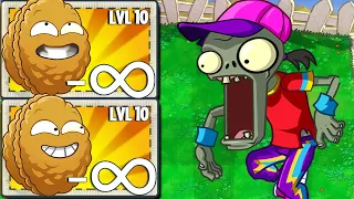 PvZ 2 Power Up INFINITE - All Plants Max Level Vs 100 Breakdancer Zombie - Who is best plant?