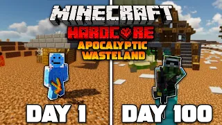 I Survived 100 Days of Hardcore Minecraft in an Apocalyptic Wasteland And Here's What Happened