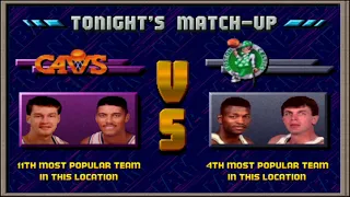 NBA Jam: Cleveland Cavaliers Vs. Boston Celtics Arcade Video Game (MAME)